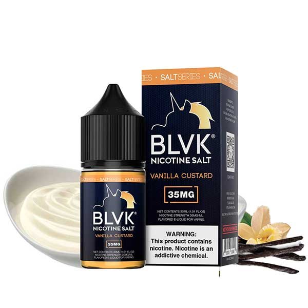 سالت بی ال وی کی وانیل کاستارد BLVK Vanilla Custard Saltnic