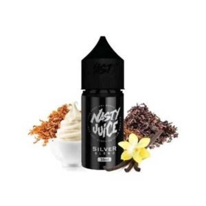 سالت نیکوتین تنباکو وانیل نستی Nasty Silver Saltnic
