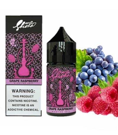سالت نیکوتین انگور تمشک شیشا نستی Nasty Shisha Grape Raspberry Saltnic