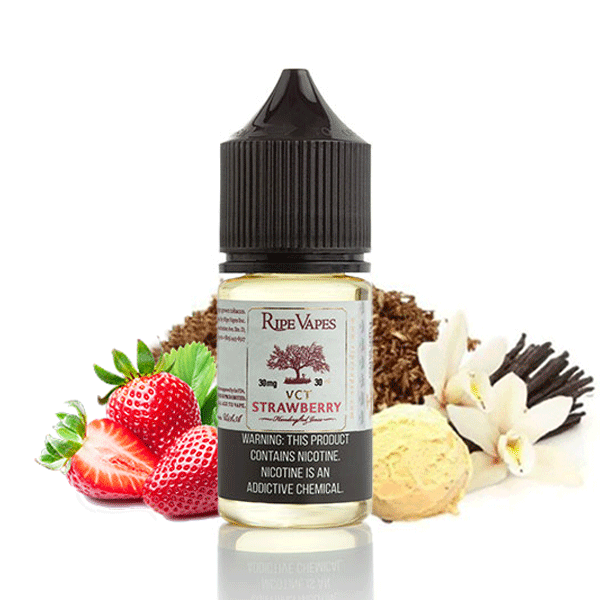 سالت نیکوتین وی سی تی توت فرنگی رایپ ویپز Ripe Vapes VCT Strawberry Saltnic