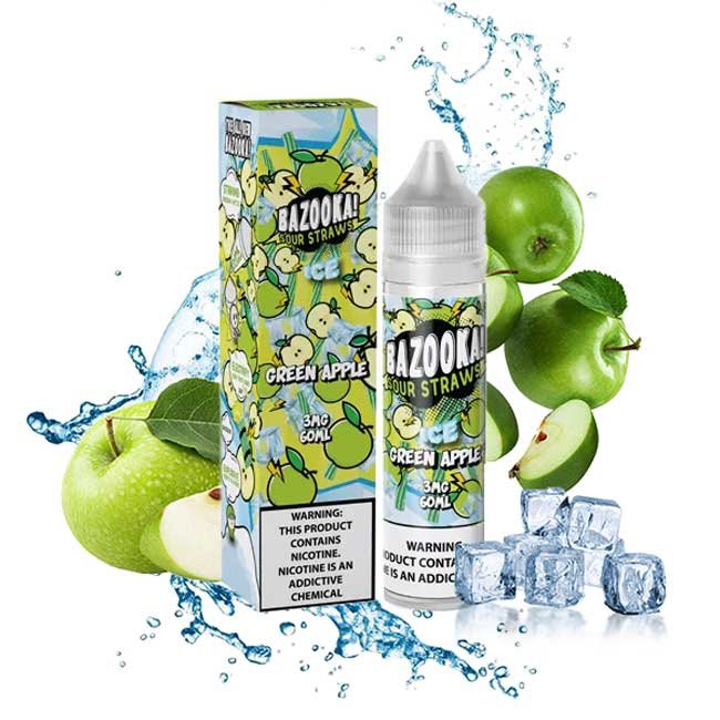 جویس بازوکا سیب یخ Bazooka Sour Apple ICED جویس بازوکا سیب یخ Bazooka Sour Apple ICED