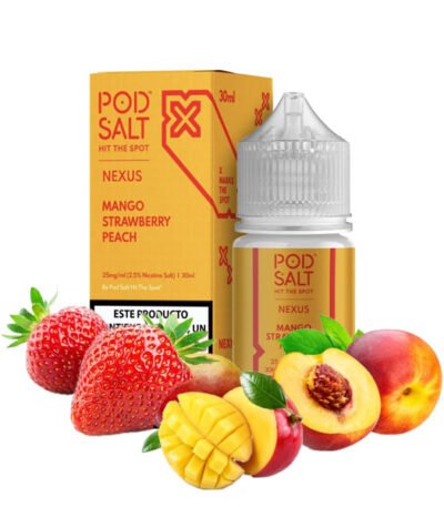 سالت نیکوتین انبه هلو توت فرنگی پاد سالت Pod Salt Mango Strawberry Peach