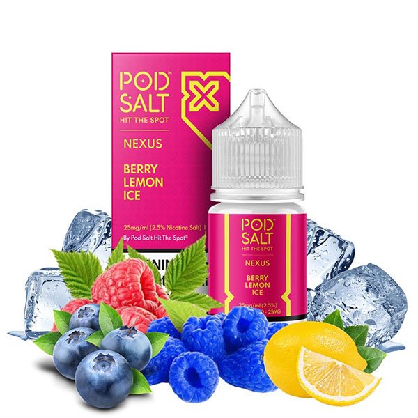 سالت نیکوتین لیموناد بری پاد سالت Pod Salt Berry Lemon ICED سالت نیکوتین لیموناد بری پاد سالت Pod Salt Berry Lemon ICED
