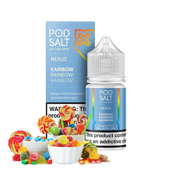 سالت نیکوتین پاستیل میوه ای پاد سالت Pod Salt Rainbow سالت نیکوتین پاستیل میوه ای پاد سالت Pod Salt Rainbow