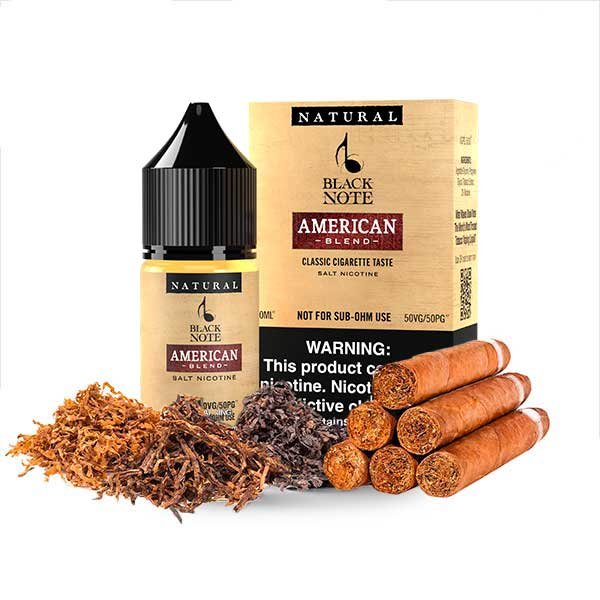 سالت نیکوتین تنباکو امریکایی بلک نوت Black Note American Blend
