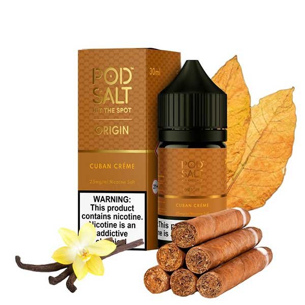 سالت نیکوتین تنباکو وانیل پاد سالت Pod Salt Cuban Creme