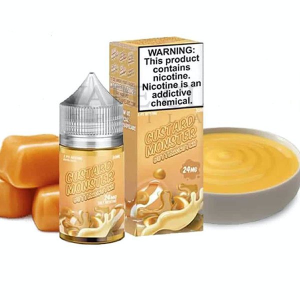 سالت نیکوتین کره بادام زمینی و خامه مانستر Castard Monster Butterscotch