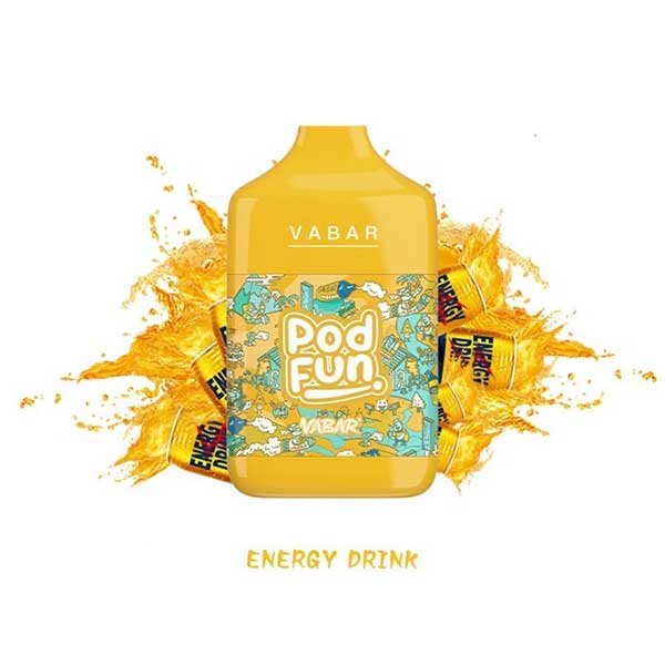 پاد یکبار مصرف وبار ۱۰۰۰۰ پاف انرژی درینک Vabar Enerjy Drink 10000 Puff Disposable