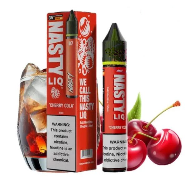 liq-سالت نیکوتین نوشابه گیلاس نستی Nasty LiQ 87 Cherry Cola Saltnic سالت نیکوتین نوشابه گیلاس نستی Nasty LiQ 87 Cherry Cola Saltnic