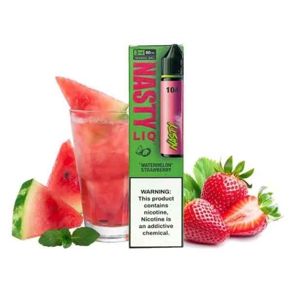 سالت نیکوتین هندوانه توت فرنگی نستی Nasty LiQ 104 Watermelon Strawberry Saltnic