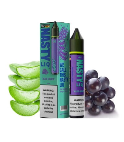 سالت نیکوتین الوئه ورا انگور نستی Nasty LiQ 30 Aloe Grape Saltnic