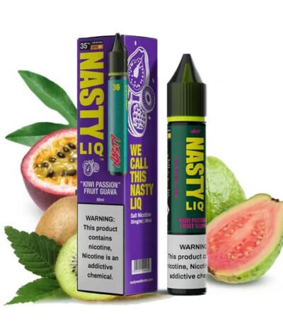 سالت نیکوتین کیوی پشن فروت گواوا نستی Nasty LiQ 36 Kiwi Passion Fruit Guava Saltnic