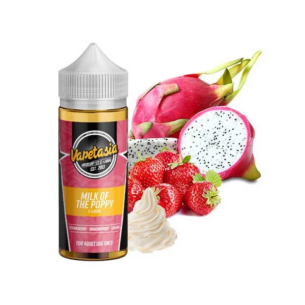 جویس میلک آف پاپی ویپتازیا ۱۰۰میل Vapetasia Milk Of The Poppy 100ML جویس میلک آف پاپی ویپتازیا ۱۰۰میل Vapetasia Milk Of The Poppy 100ML