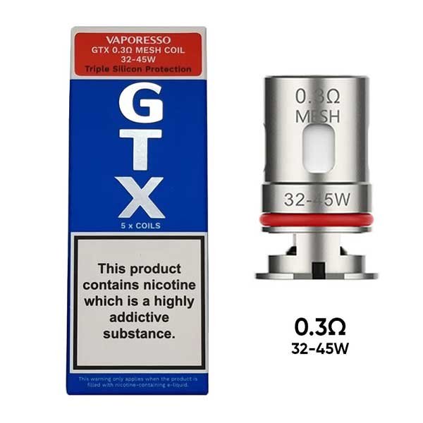 کویل جی تی ایکس ویپرسوVaporesso GTX Coil 0.3 کویل جی تی ایکس ویپرسوVaporesso GTX Coil 0.3