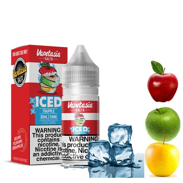 سالت نیکوتین ویپتازیا تیری اپل یخ Vapetasia Trapple Ice Saltnic سالت نیکوتین ویپتازیا تیری اپل یخ Vapetasia Trapple Ice Saltnic