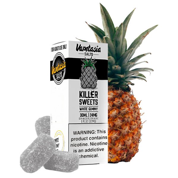 سالت نیکوتین ویپتازیا وایت گامی Vapetasia Whait Gummy Saltnic سالت نیکوتین ویپتازیا وایت گامی Vapetasia Whait Gummy Saltnic