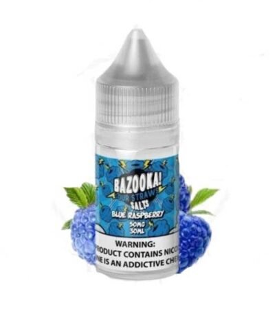 سالت نیکوتین بلو رزبری بازوکا Bazooka Blue Raspberry Saltnic