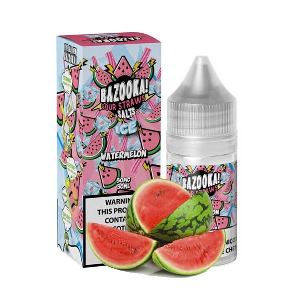 سالت نیکوتین واترملون بازوکا Bazooka Watermelon Saltnic سالت نیکوتین واترملون بازوکا Bazooka Watermelon Saltnic
