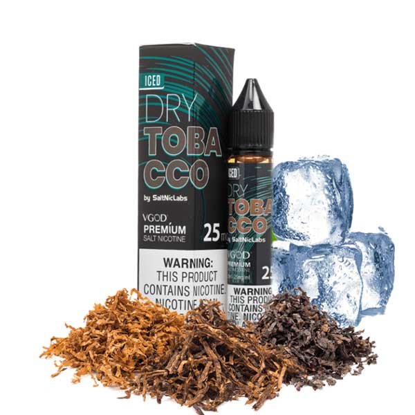 سالت نیکوتین درای توباکو آیس ویگاد Vgod Dry Tobacco Ice Saltnic سالت نیکوتین درای توباکو آیس ویگاد Vgod Dry Tobacco Ice Saltnic