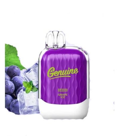 پاد یکبار مصرف جنیون ۸۰۰۰ پاف انگور یخ Genuine Grape Ice 8000 Puff Disposable