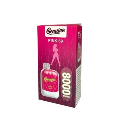 پاد یکبار مصرف جنیون ۸۰۰۰ پاف پینک ۶۹ Genuine Pink 69 8000 Puff Disposable