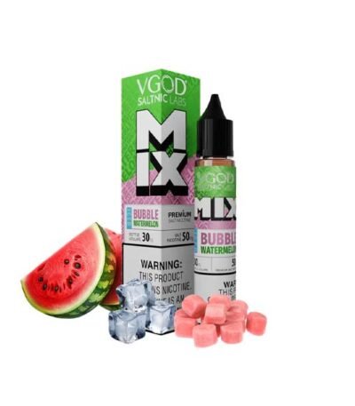 سالت نیکوتین آدامس بادکنکی هندوانه یخ ویگاد VGOD Bubble Watermelon Iced Saltnic