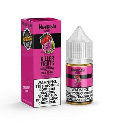 سالت نیکوتین ویپتازیا توت فرنگی گواوا Vapetasia Straw Guaw Saltnic