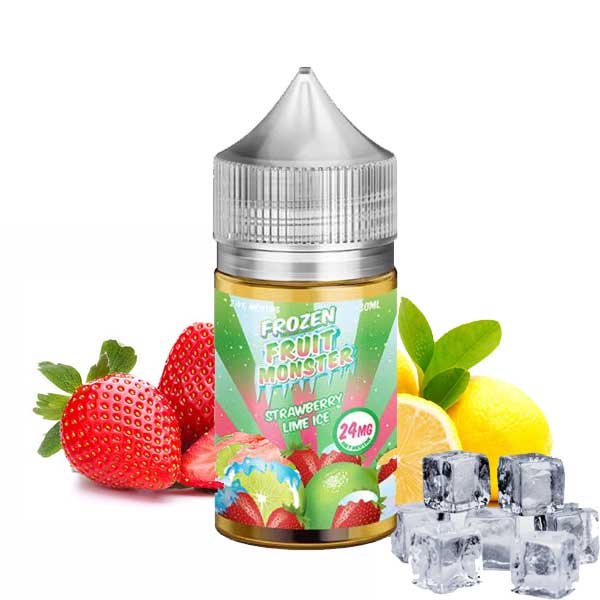 سالت نیکوتین توت فرنگی لیمو ترش یخ مانستر Monster Strawberry Lime Ice