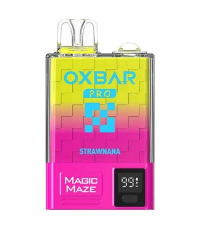 پاد یکبار مصرف ۱۰۰۰۰ پاف توت فرنگی موز Oxbar Strawnana 10000 Puff Disposable