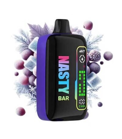 پاد یکبار مصرف نستی ۲۰۰۰۰ پاف انگور یخ Nasty 20000 Puff