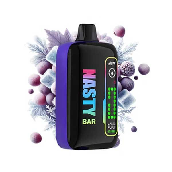 پاد یکبار مصرف نستی ۲۰۰۰۰ پاف انگور یخ Nasty 20000 Puff