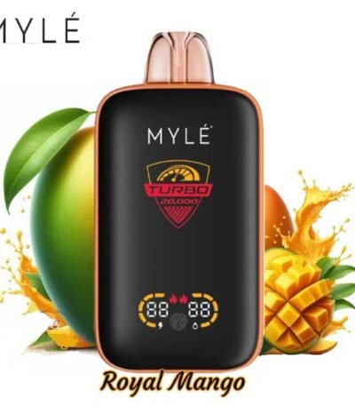 پاد یکبار مصرف انبه سلطنتی ۲۰۰۰۰ مایلی Myle Turbo 20000 Royal Mango Disposable