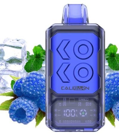 پاد یکبار مصرف ۱۶۰۰۰ پاف یوول بار آبی تمشک یخ Uwell Bar Blue Razz Ice Disposable
