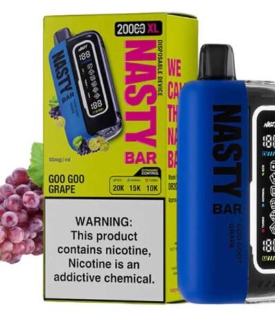 پاد یکبار مصرف نستی ۲۰۰۰۰ پاف انگور بری Nasty 20000 Puff