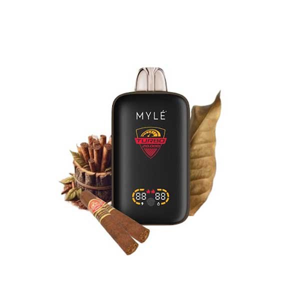 پاد یکبار مصرف مایل توربو ۲۰۰۰۰ پاف تنباکو کوبایی Myle Turbo Cuban Tobacco Disposable پاد یکبار مصرف مایل توربو ۲۰۰۰۰ پاف تنباکو کوبایی Myle Turbo Cuban Tobacco Disposable