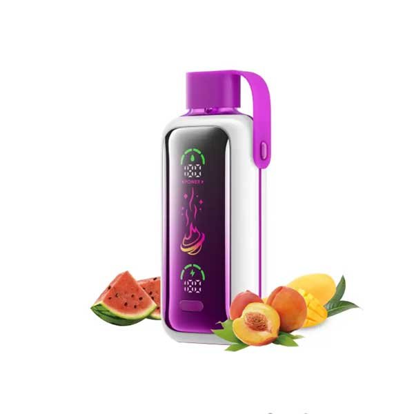 پاد یکبار مصرف وزول ۲۰۰۰۰ پاف هلو انبه هندوانه Vozol Peach Mango Watermelon Disposable