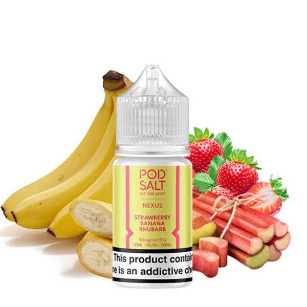 سالت نیکوتین توت فرنگی موز ریواس پادسالت Pod Salt