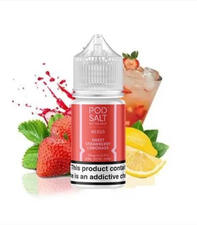 سالت نیکوتین لیموناد توت فرنگی یخ پادسالت Pod Salt