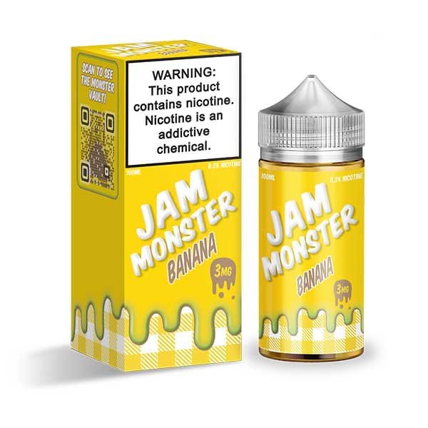 جویس موز جم مانستر Jam Monster Banana 100ML جویس موز جم مانستر Jam Monster Banana 100ML