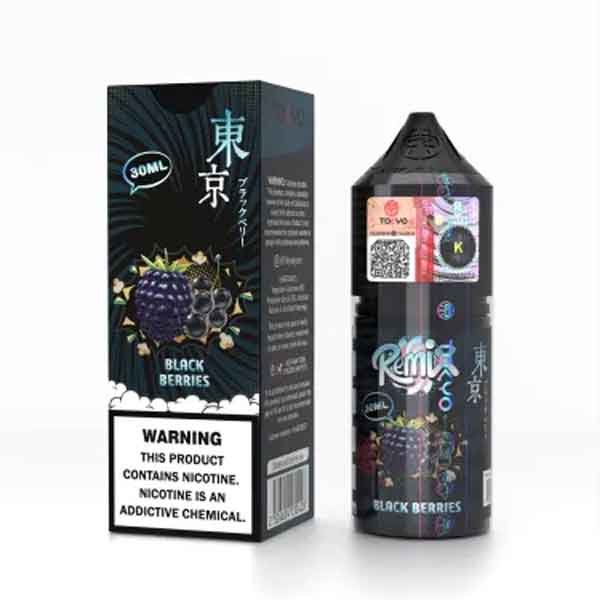 سالت نیکوتین ریمیکس توت های سیاه توکیو Tokyo Remix Black Brerries Salt