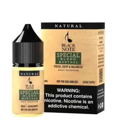 سالت نیکوتین اسپشیال بلند منتول بلک نوت Black Note Special Blend Menthol