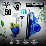 پاد یکبار مصرف بلوبری رزبری یخ ایگنایت ۵۰۰۰ پاف Ignite V50 Blue Raspberry ice Ice 5000 Disposable