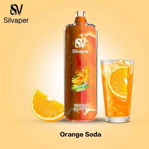 ویپ یکبار مصرف ۱۶۰۰۰ پاف سیلوا سودا پرتقال Silva Rocket Shisha 16000 Orange Soda Disposable