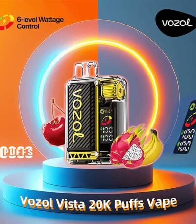 پاد یکبار مصرف موز گیلاس دراگون فروت ۲۰۰۰۰ پاف وزول Vozol Vista Banana Cherry Dragon Fruit 20000 Disposable