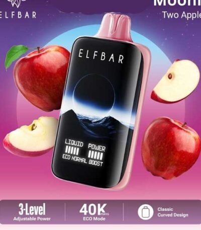 پاد یکبار مصرف الف بار ۴۰۰۰۰ پاف دوسیب Elf Bar Moonnight Two Apple 40000 Disposable