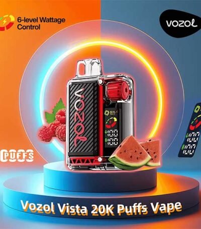 پاد یکبار مصرف هندوانه رزبری ۲۰۰۰۰ پاف وزول Vozol Vista Watermelon Raspberry 20000 Disposable