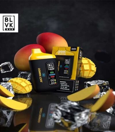 پاد یکبار مصرف انبه آبدار ۲۰۰۰۰ پاف بی ال وی کی Blvk Bar 20000 Juicy Mango Disposable