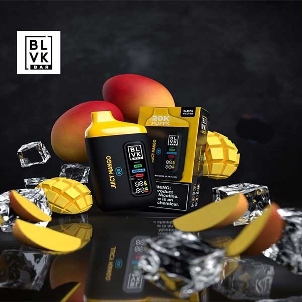 پاد یکبار مصرف انبه آبدار ۲۰۰۰۰ پاف بی ال وی کی Blvk Bar 20000 Juicy Mango Disposable