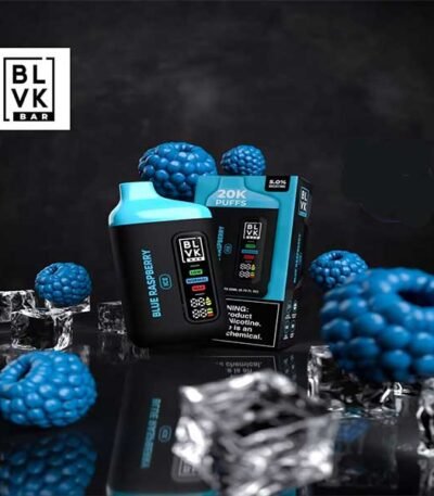 پاد یکبار مصرف رزبری بلوبری یخ ۲۰۰۰۰ پاف بی ال وی کی Blvk Bar 20000 Raspberry Blueberry Ice Disposable