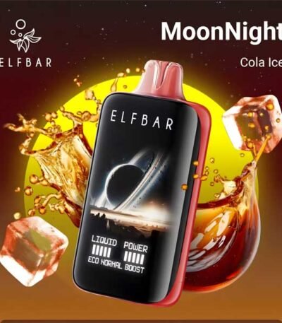 پاد یکبار مصرف الف بار ۴۰۰۰۰ پاف کولا آیس Elf Bar Moonnight Cola Ice 40000 Disposable